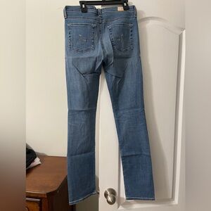 AG Adriano Goldschmied Blue Straight Leg Jeans